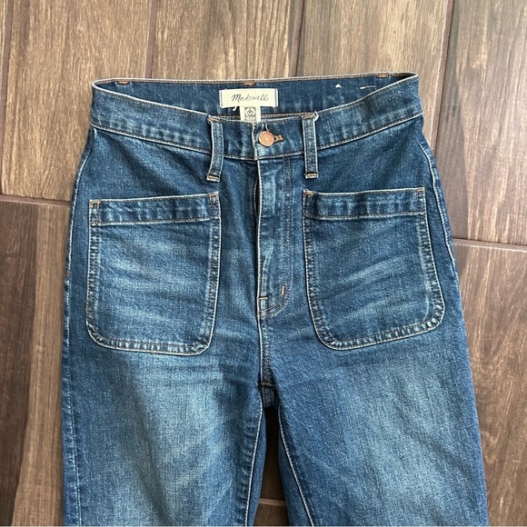 Madewell Classic Straight Full Length Jeans Marfield Wash Surplus Pocket Edition - Picture 7 of 11